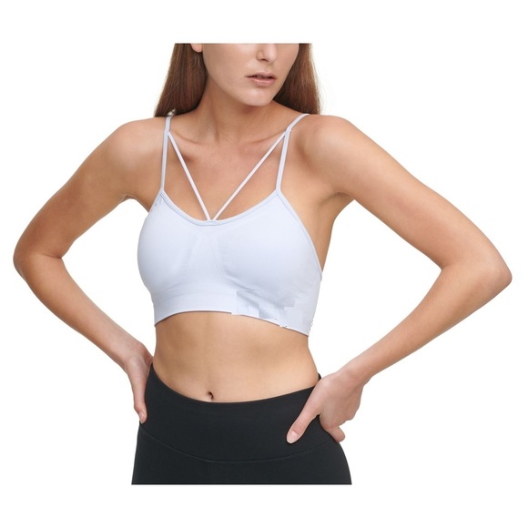 DKNY Womens Activewear Strappy Low Impact Sports Bra Size X-Small - Picture 1 of 2
